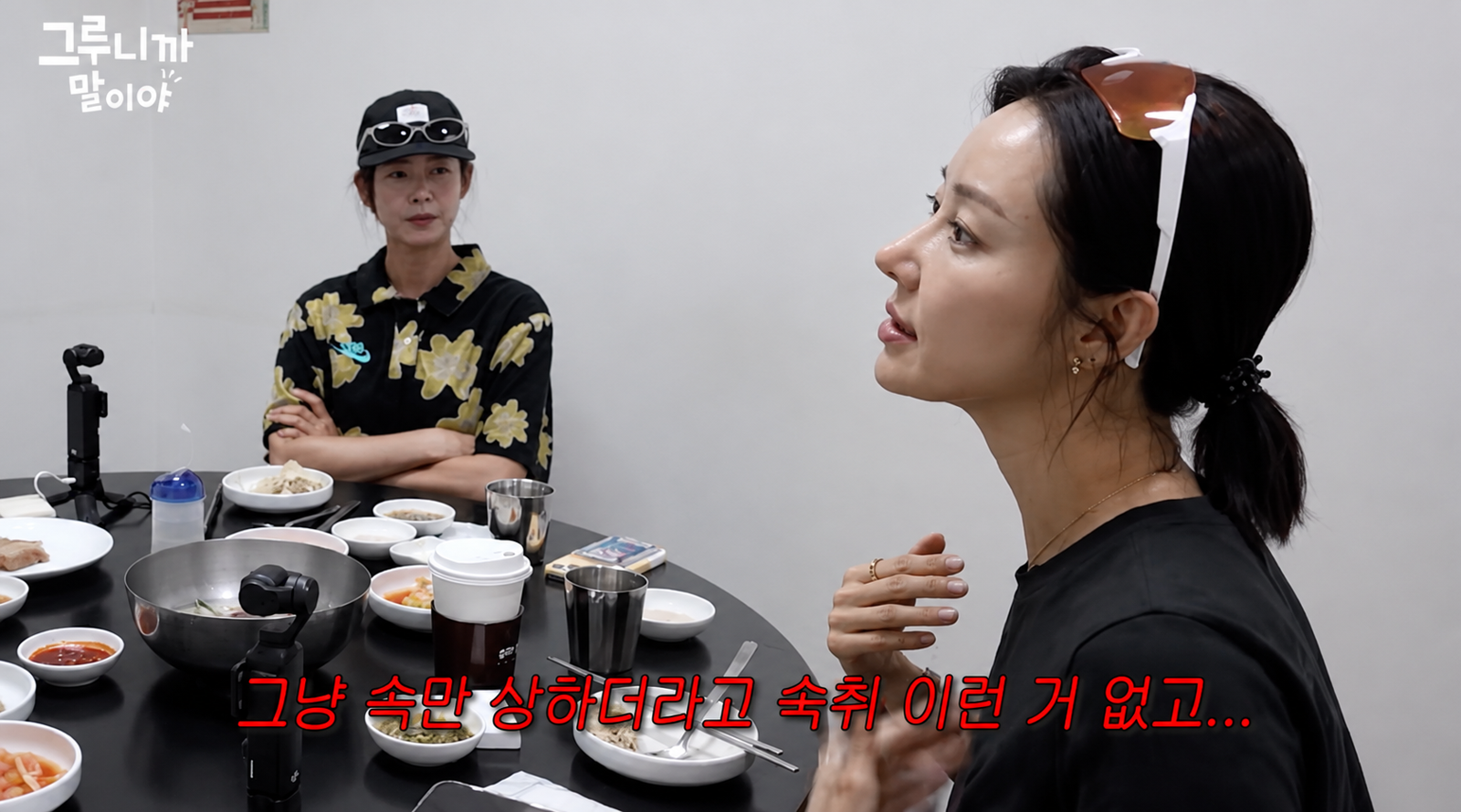 배우 한그루가 이혼 후 쌍둥이 남매를 홀로 돌보던 시기에 6개월간 술에 의지했다. 유튜브 ‘그루니까말이야’ 화면