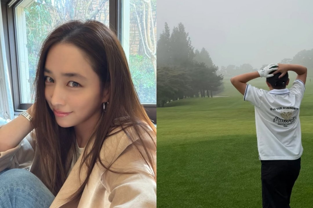 Lee Min-jung's son shows off impressive growth in basketball and golf updates