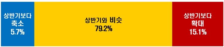 조사에 응한 대기업 106곳의 올해 하반기 투자 계획. 한경협 제공