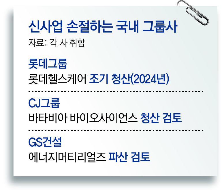 [단독]주력사업 부진에… 돈 안되는 ‘미래 먹거리’ 손턴다