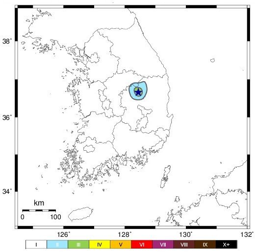 경북 예천서 규모 2.6 지진…“경북·충북서 진동 느낄 정도”