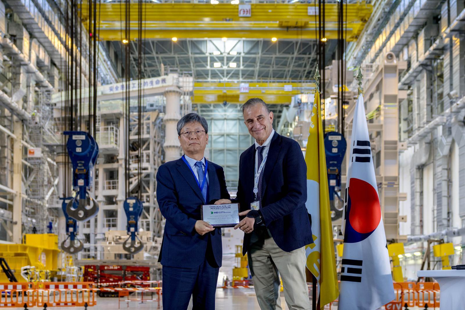 HD현대중공업 “국제핵융합실험로 진공용기, 최종 조립 단계 돌입”