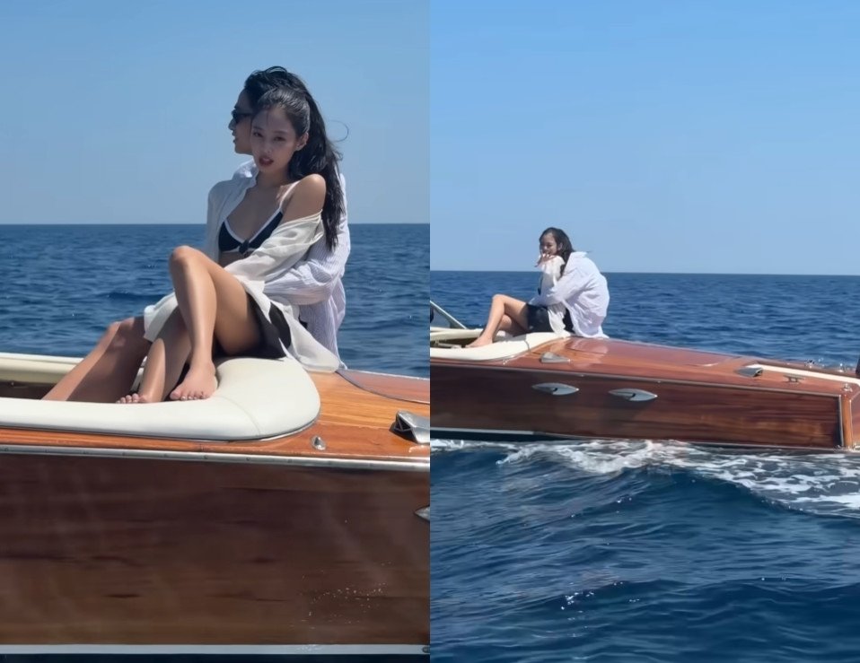 ‘24일 컴백’ 제니, 요트서 카이와 연인 케미…다정한 분위기
