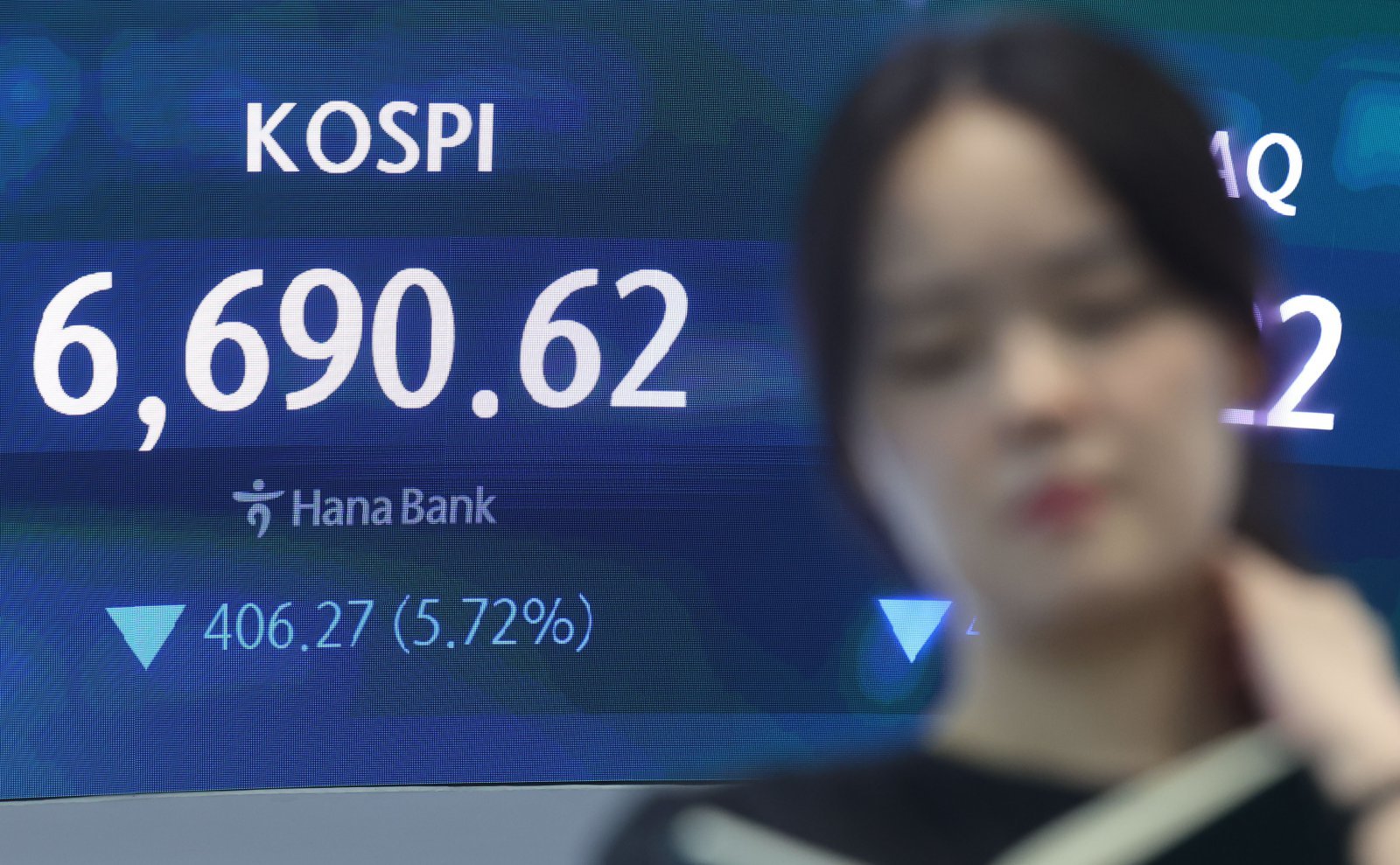 '검은 금요일' 코스피 6600선 하락…코스닥도 급락 마감