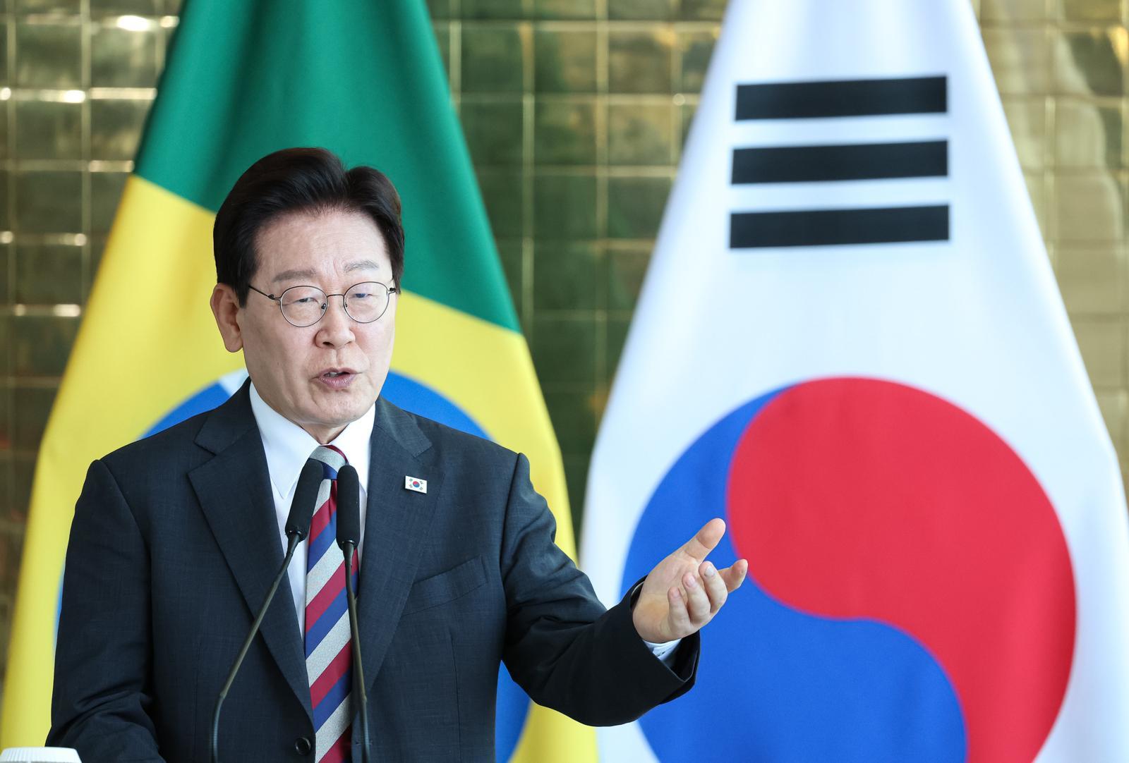 李 “韓-남미 무역협정 미룰 수 없어…브라질과 공급망 협력 확대”