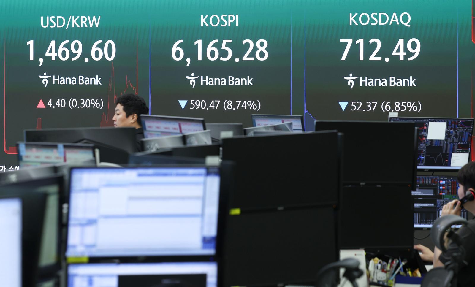 [속보]코스피 장중 6000 붕괴…‘검은 화요일’ 쇼크