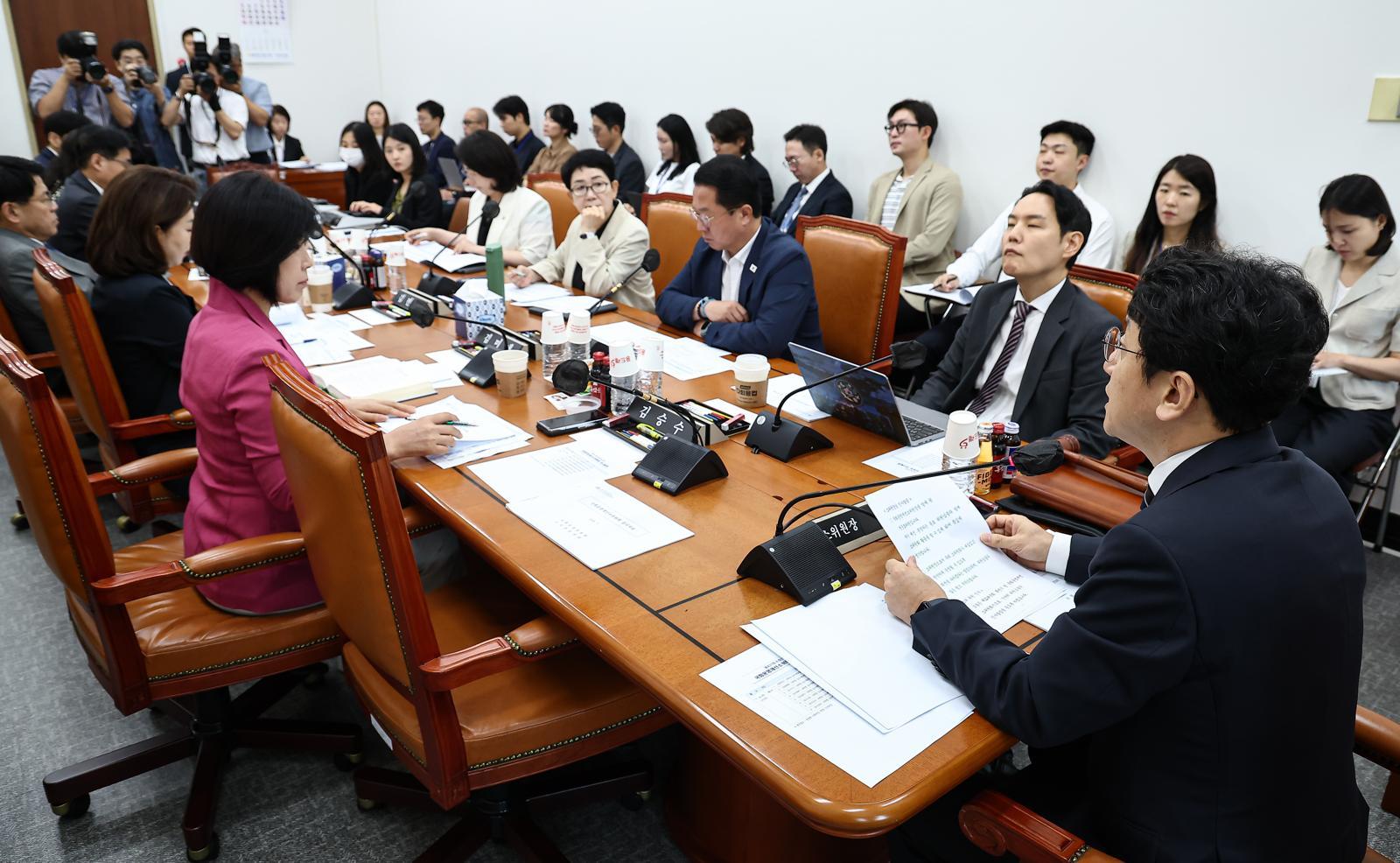 South Korea ruling party advances bill to speed up legislation, opposition walks out