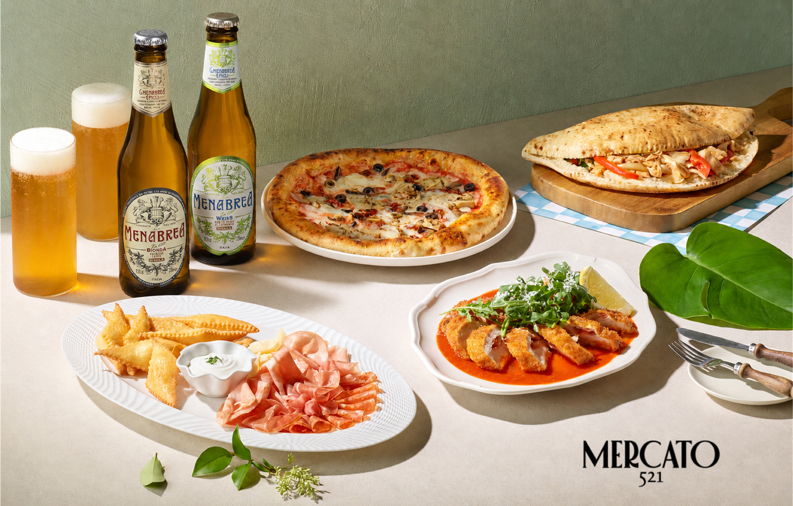 Menabrea beer pairs with Mercato521 for summer dining promotion