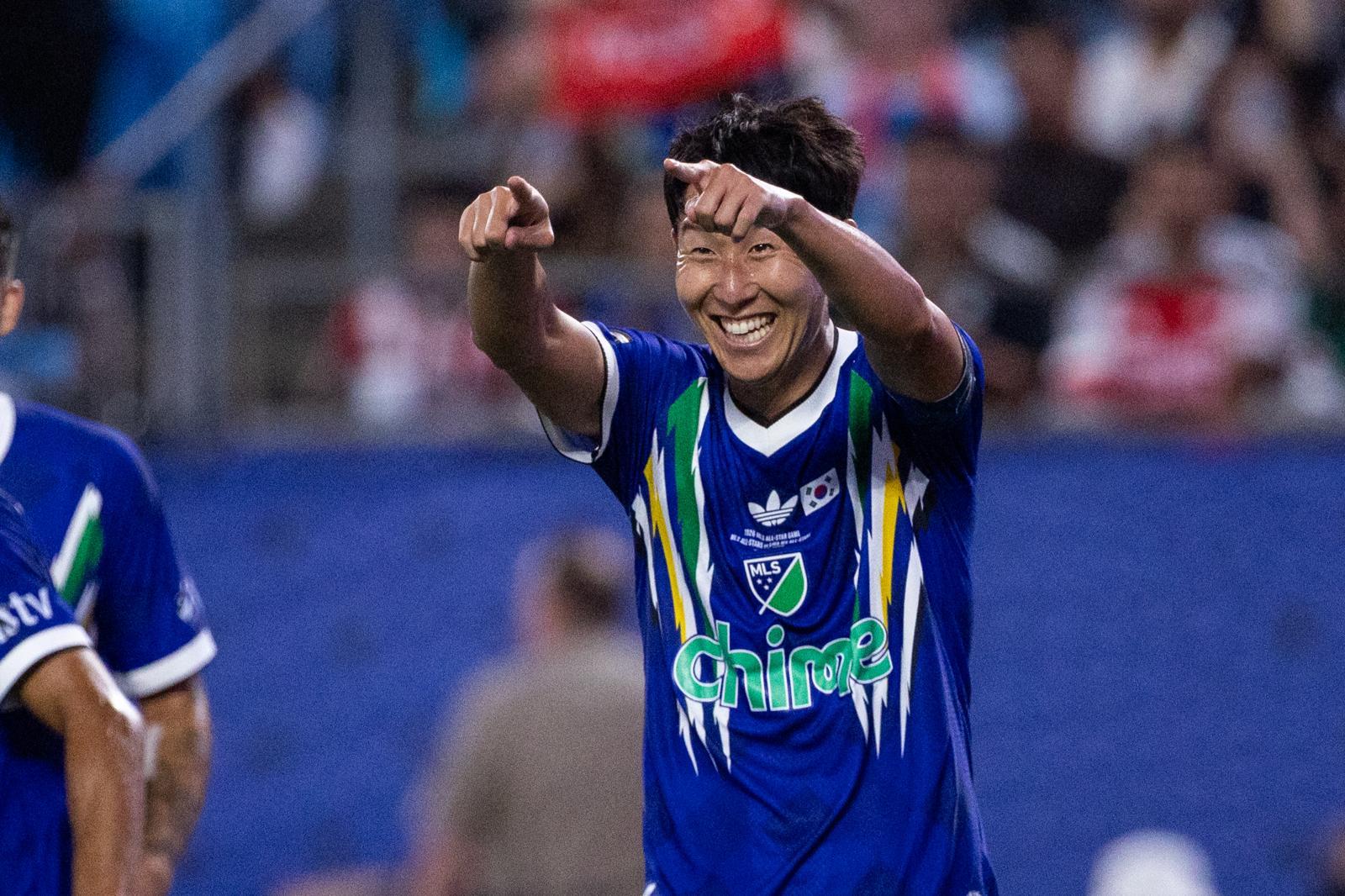 MLS 올스타 주장 손흥민, 35분 뛰고 멀티골…한국인 최초 MVP