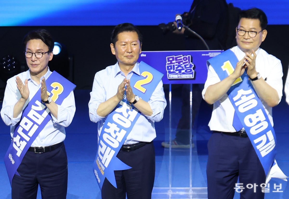 충청 김민석-부울경 정청래 ‘1위’… 與 전대 첫주부터 접전
