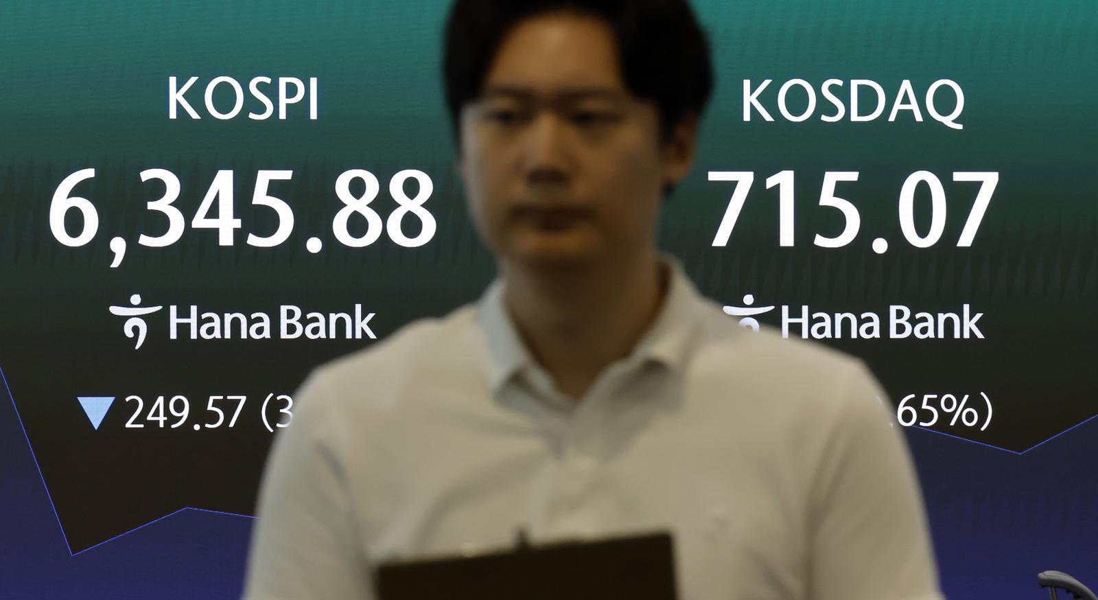 18% 사상 최대 폭등 이후 다시 장중 5% 하락한 코스피