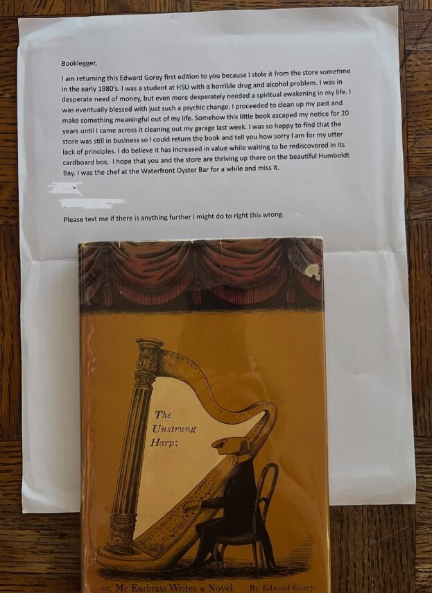 40 Years Later, Thief Returns Stolen Book with Apology and $100