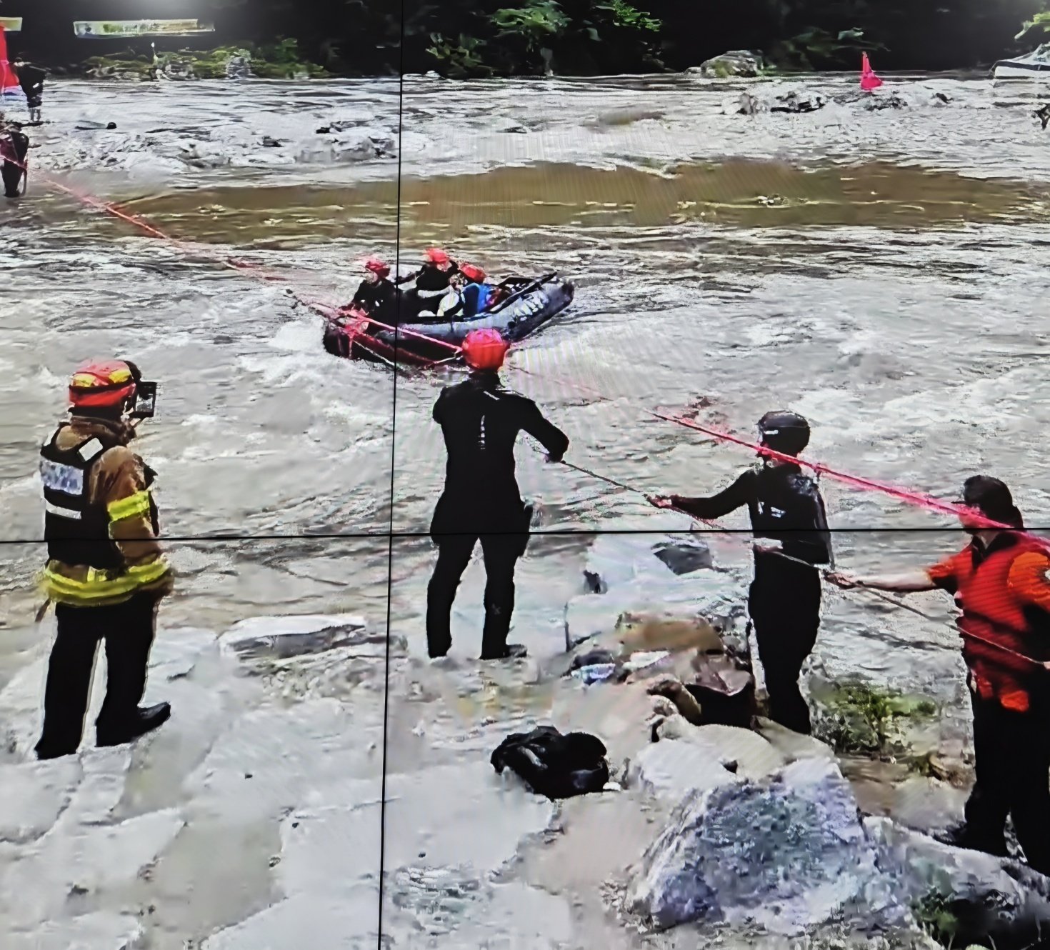 Seven hikers rescued from rising waters in South Korean valley