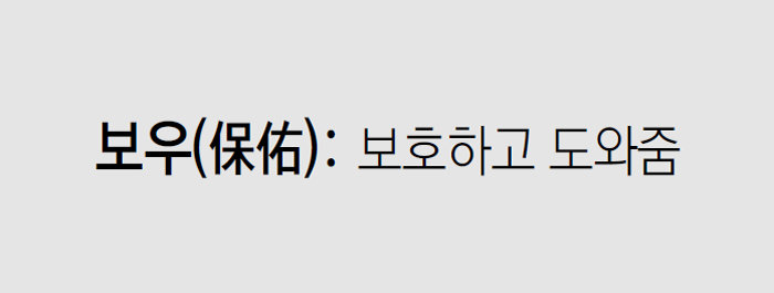 [신문과 놀자!/미션 나의 문해력]보우(保佑)