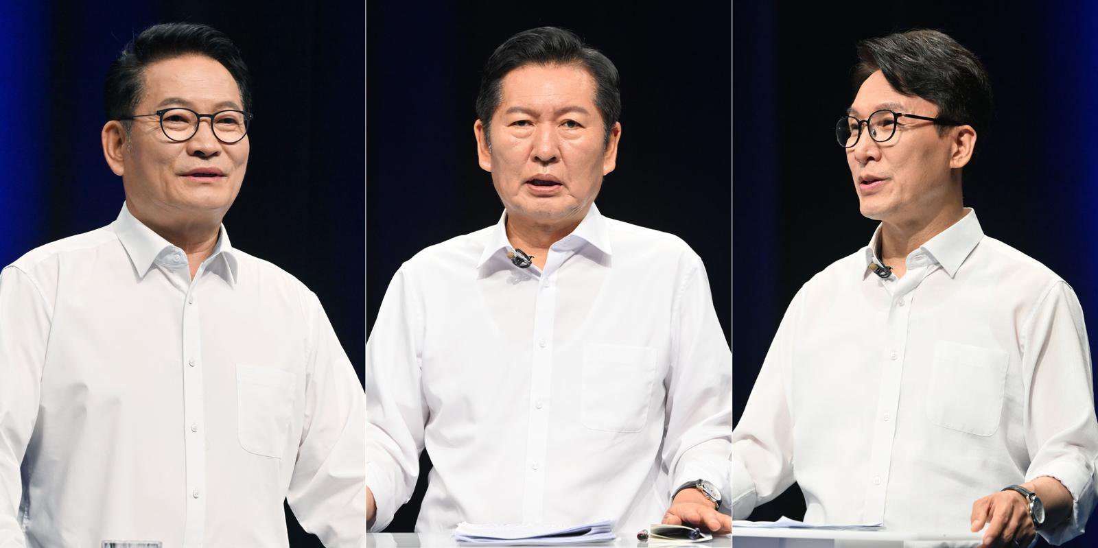 South Korean Party Leadership Candidates Clash Over Economic Experience