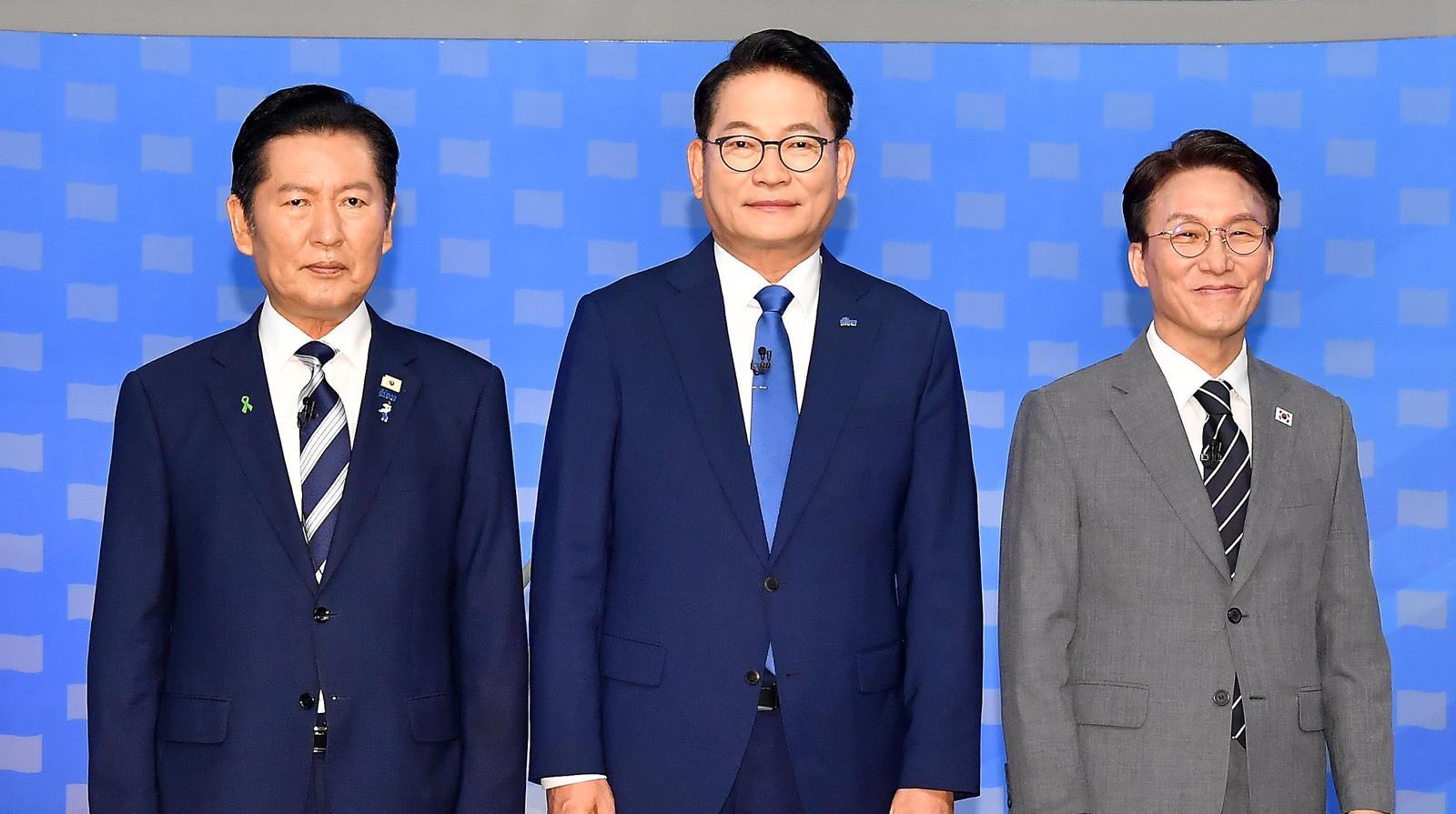 마지막 토론도 ‘파묘’… 정청래 “盧배신 트라우마” 김민석 “2022대선 망쳐”