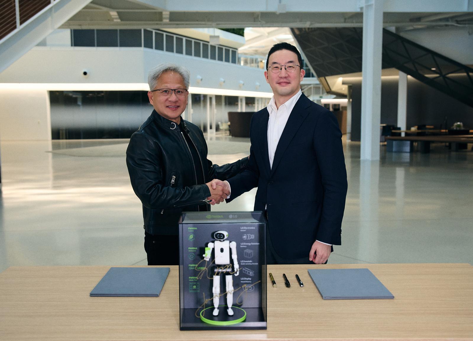 LG, Nvidia partner on humanoid robots, AI factory development