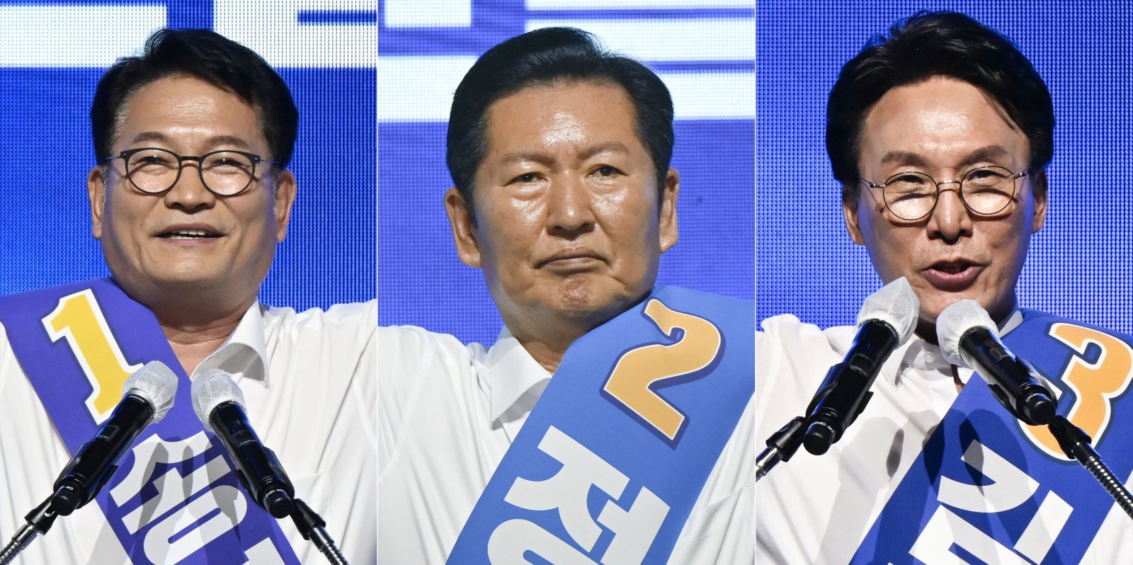 金 “안정적 당정관계” 鄭 “개혁 완성”…오늘 서울·경기 마지막 순회경선
