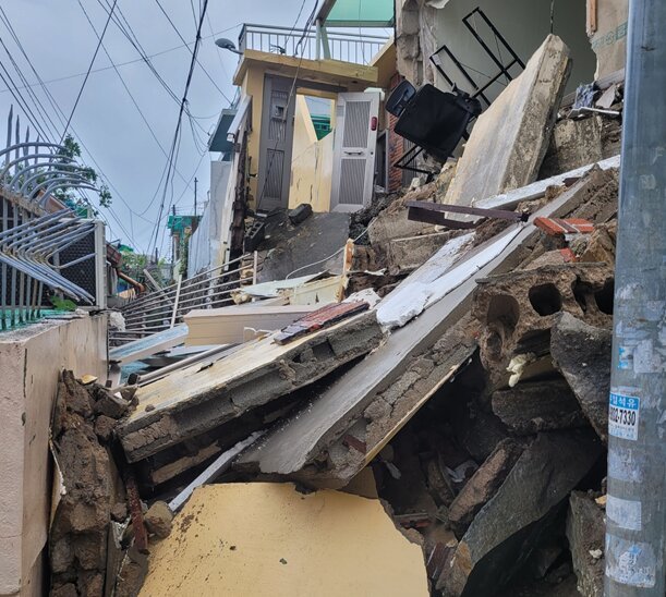 호우특보 부산서 빈집 2곳 붕괴…14가구 24명 대피