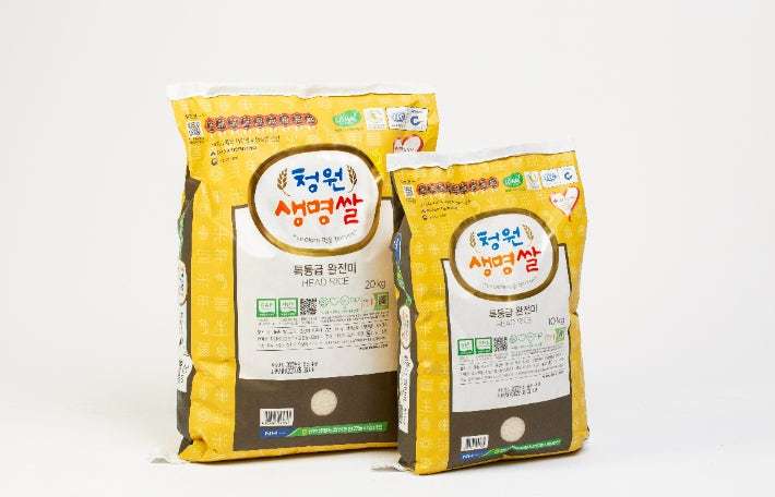 청원생명쌀, 3회 연속 전국 최대 저탄소 인증