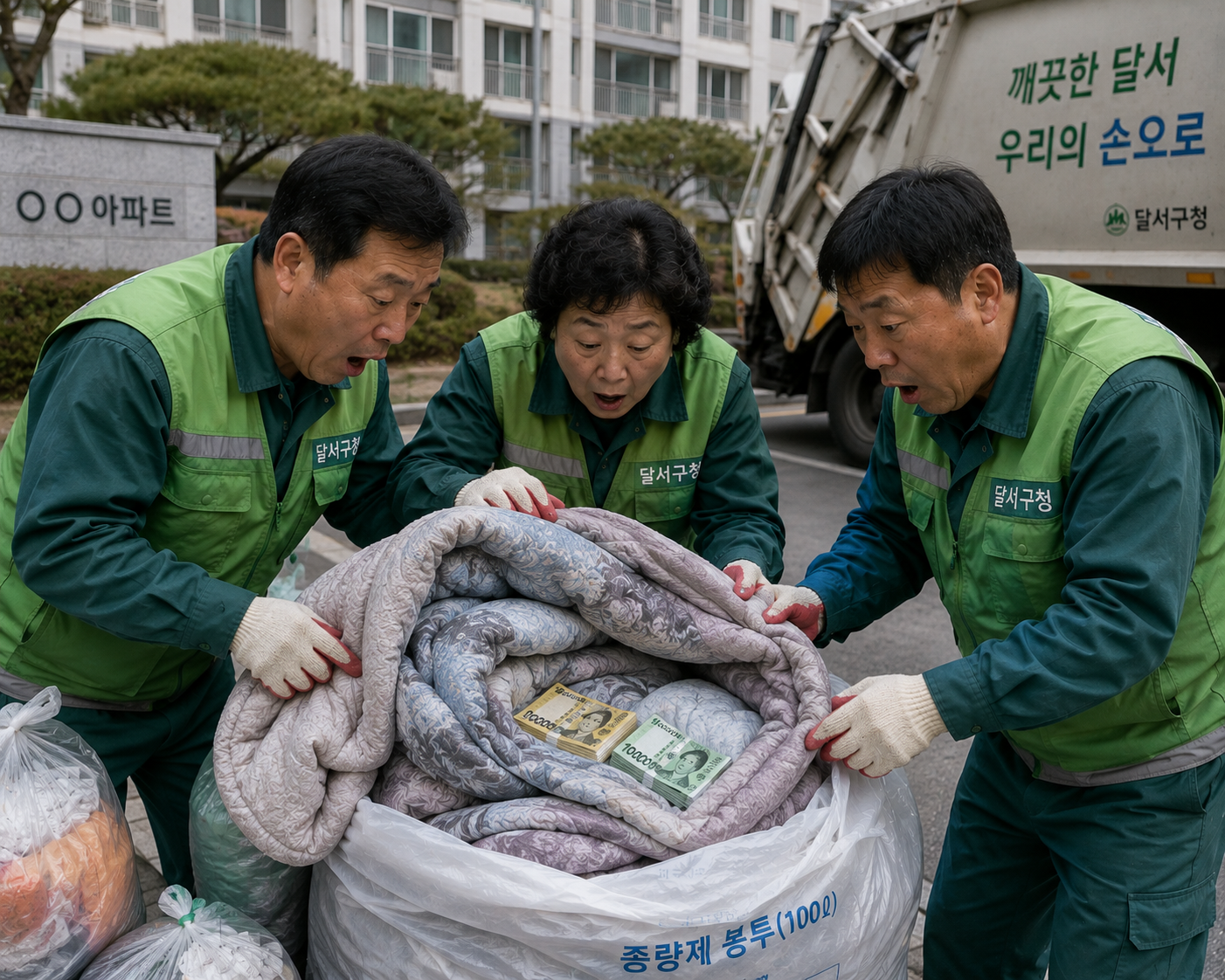 버려진 이불서 300만원 돈다발…80대 노인의 유품이었다