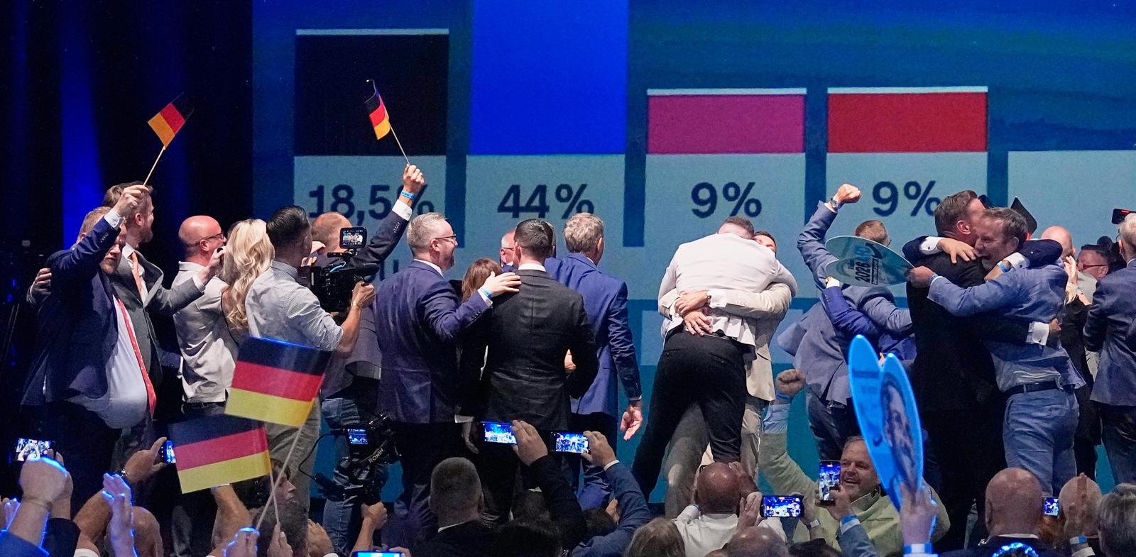 獨 극우정당 AfD 압승… ‘방화벽 원칙’ 깨고 주정부 집권 노려