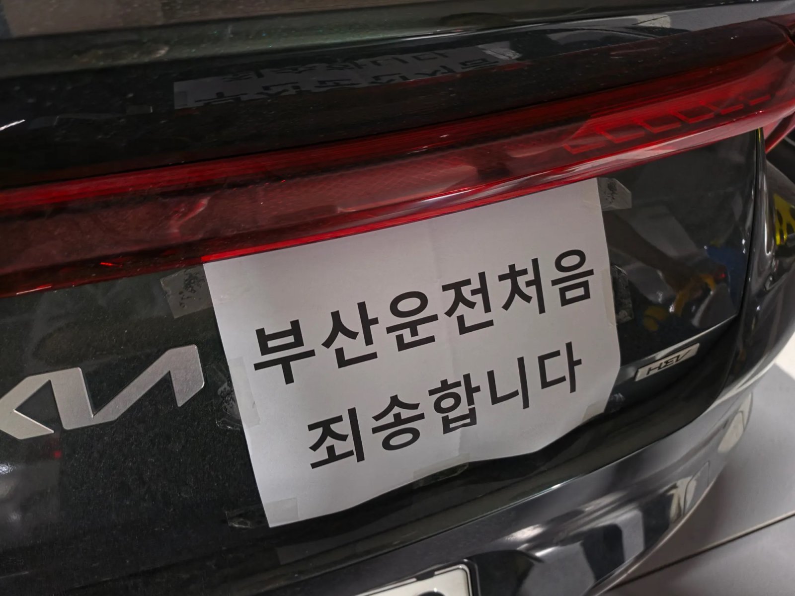“부산 운전 처음, 죄송합니다”…초보 운전자 간절한 문구에 응원 폭발