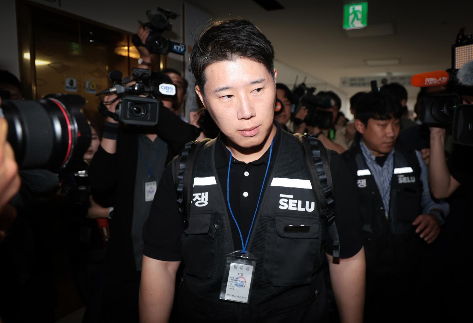 최승호 삼전 노조위원장, 장인 업체와 집회조끼 납품 계약