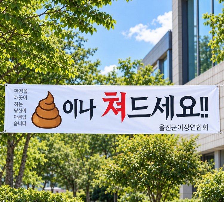 “추석에 30만원 준다더니 부결”…울진 곳곳 군의회 비판 현수막