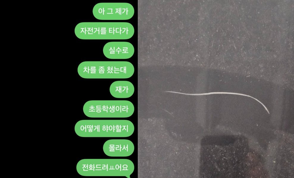 자전거 타다 주차차량 긁은 초등생…곧바로 한 행동은