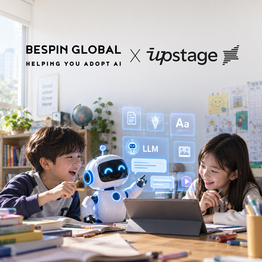 [주간스타트업동향] 베스핀글로벌·업스테이지, 국산 LLM 기반 공교육 AI 고도화 外