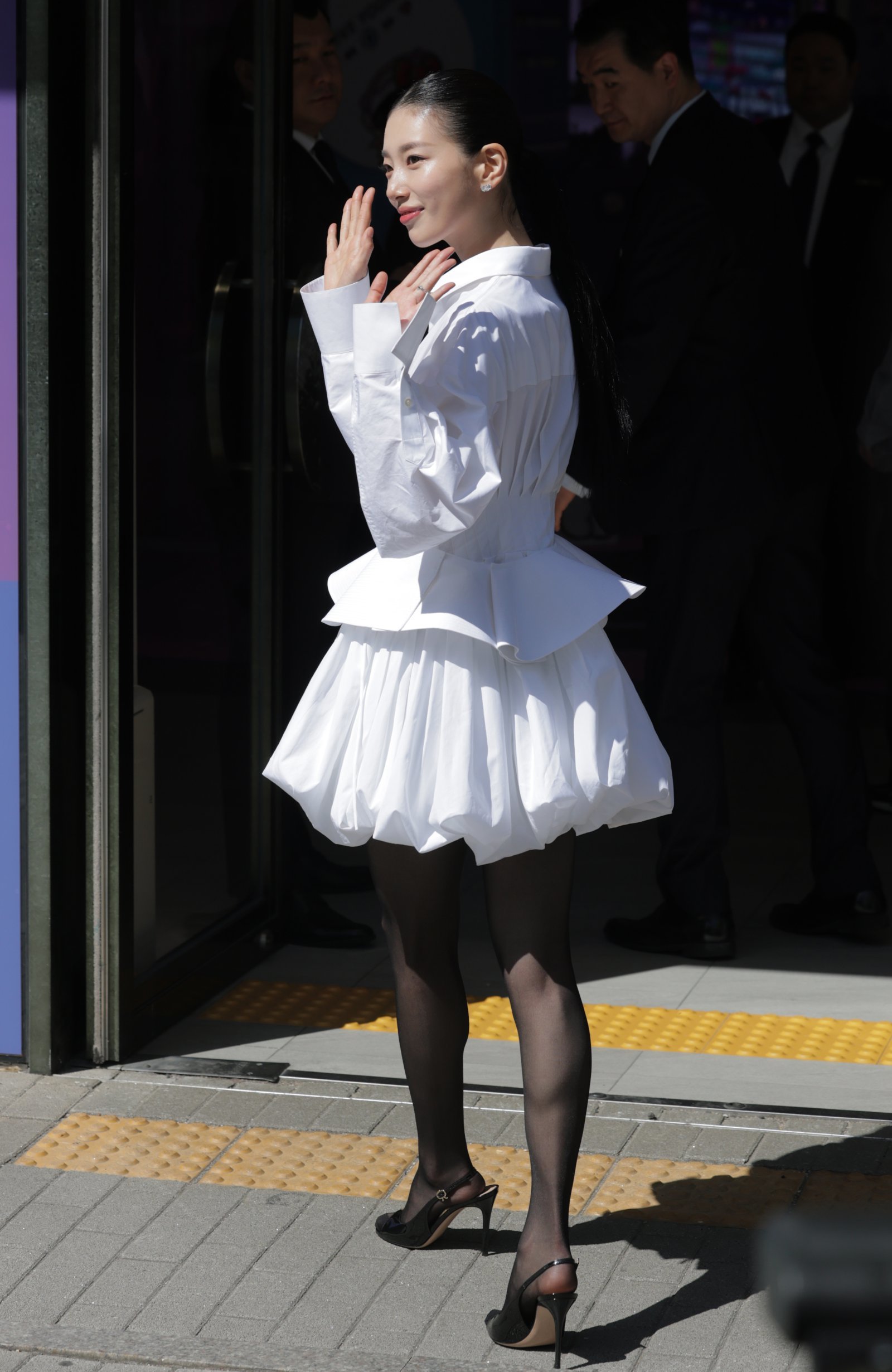 Suzy Steps Out in White at Anua PDRN Popup Before Two Major Drama Roles