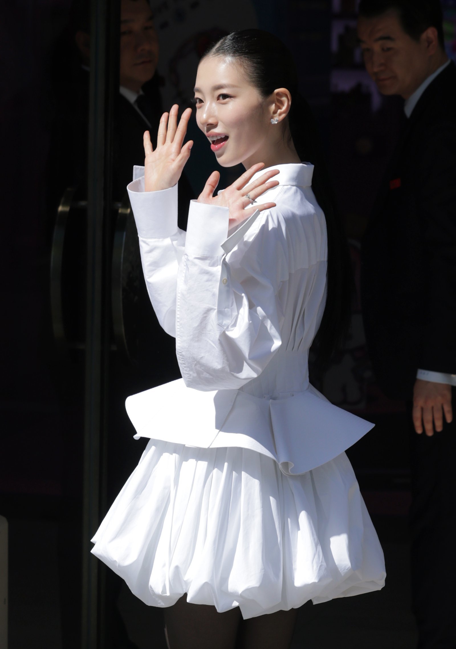 Suzy Steps Out in White at Anua PDRN Popup Before Two Major Drama Roles