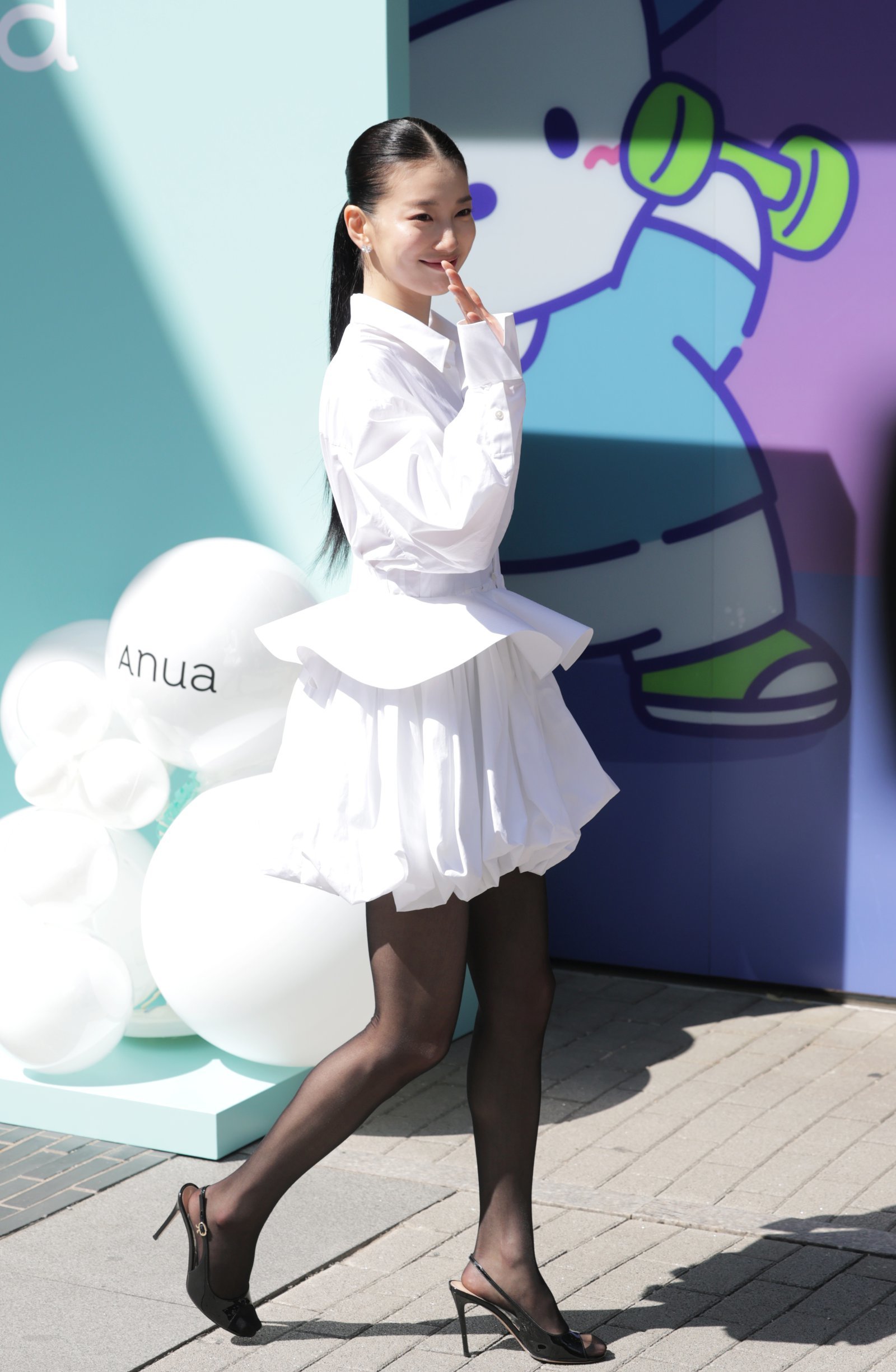 Suzy Steps Out in White at Anua PDRN Popup Before Two Major Drama Roles