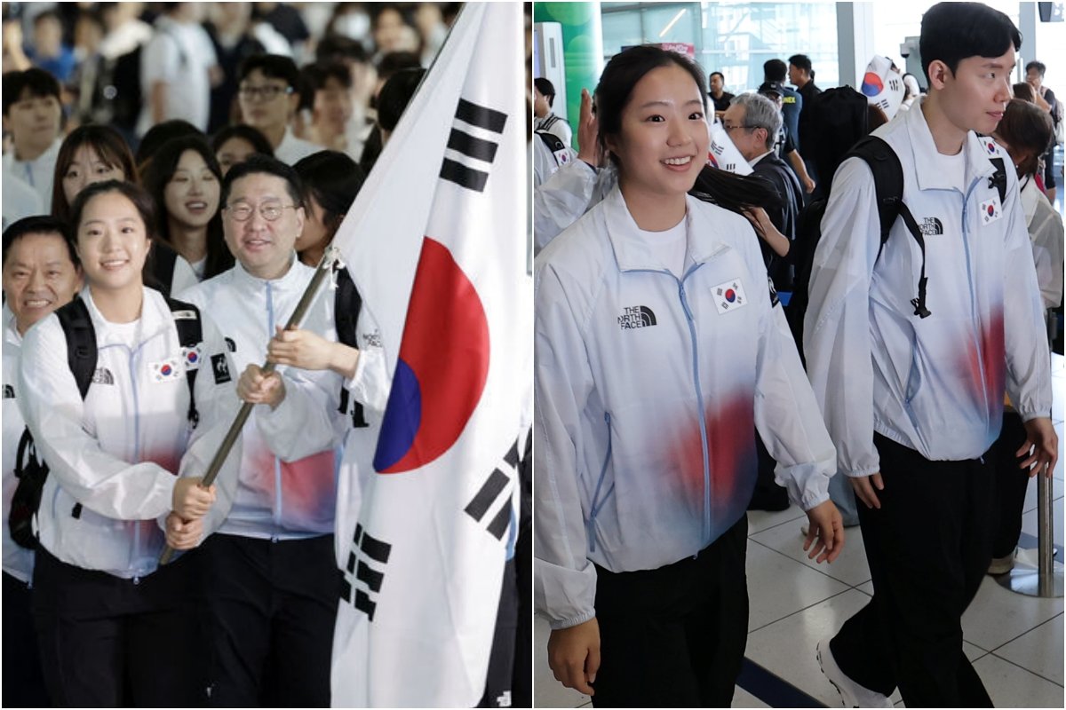 “태극기 안돼” 日 제지에…신유빈·서승재, 빈손 AG 입국