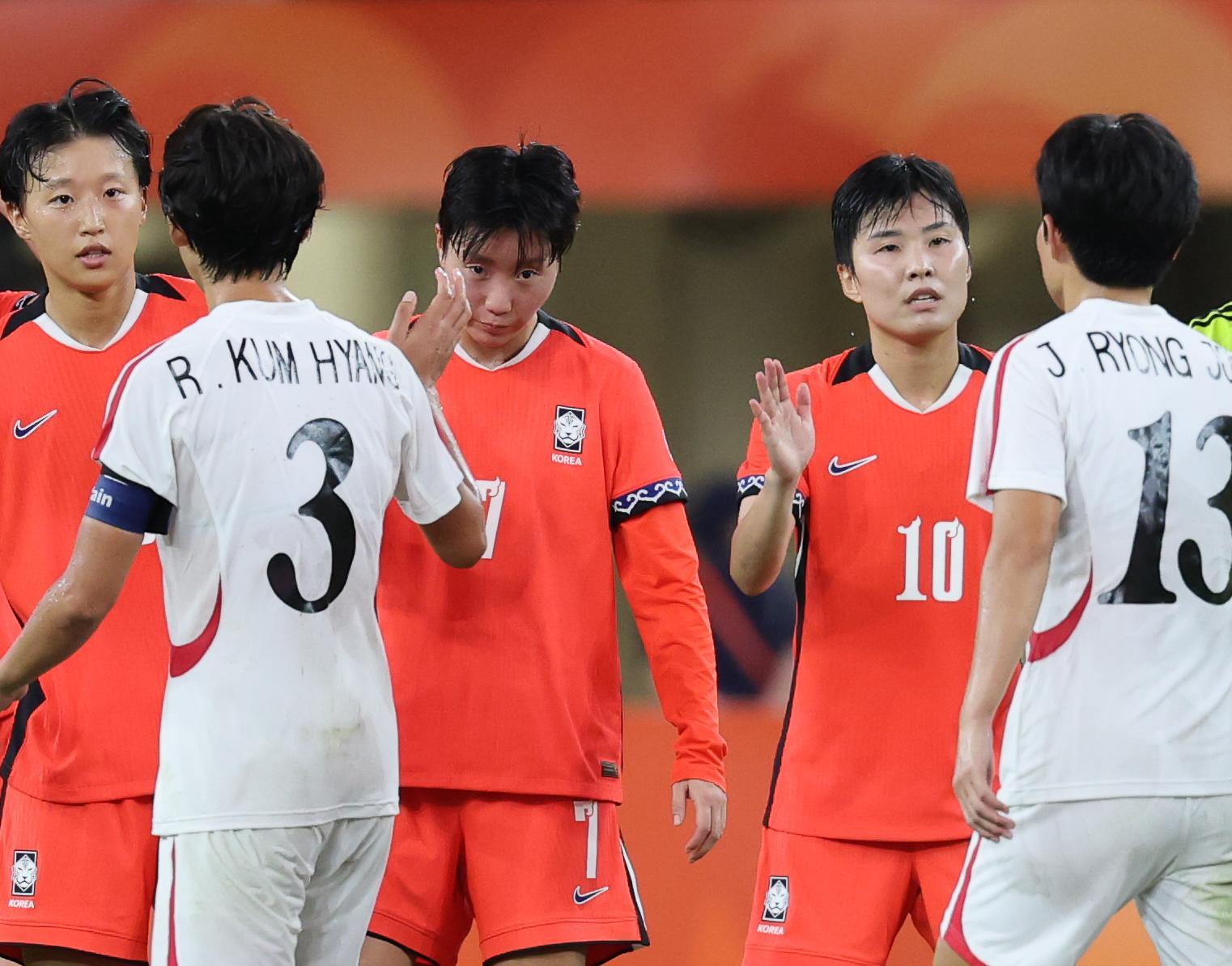 일본에서 만난 남북 여자축구… 1대1 무승부