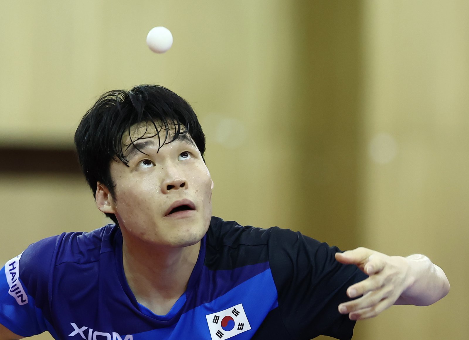‘金 도전’ 탁구 남자 단체전, 인도 3-0 완파…8강 진출