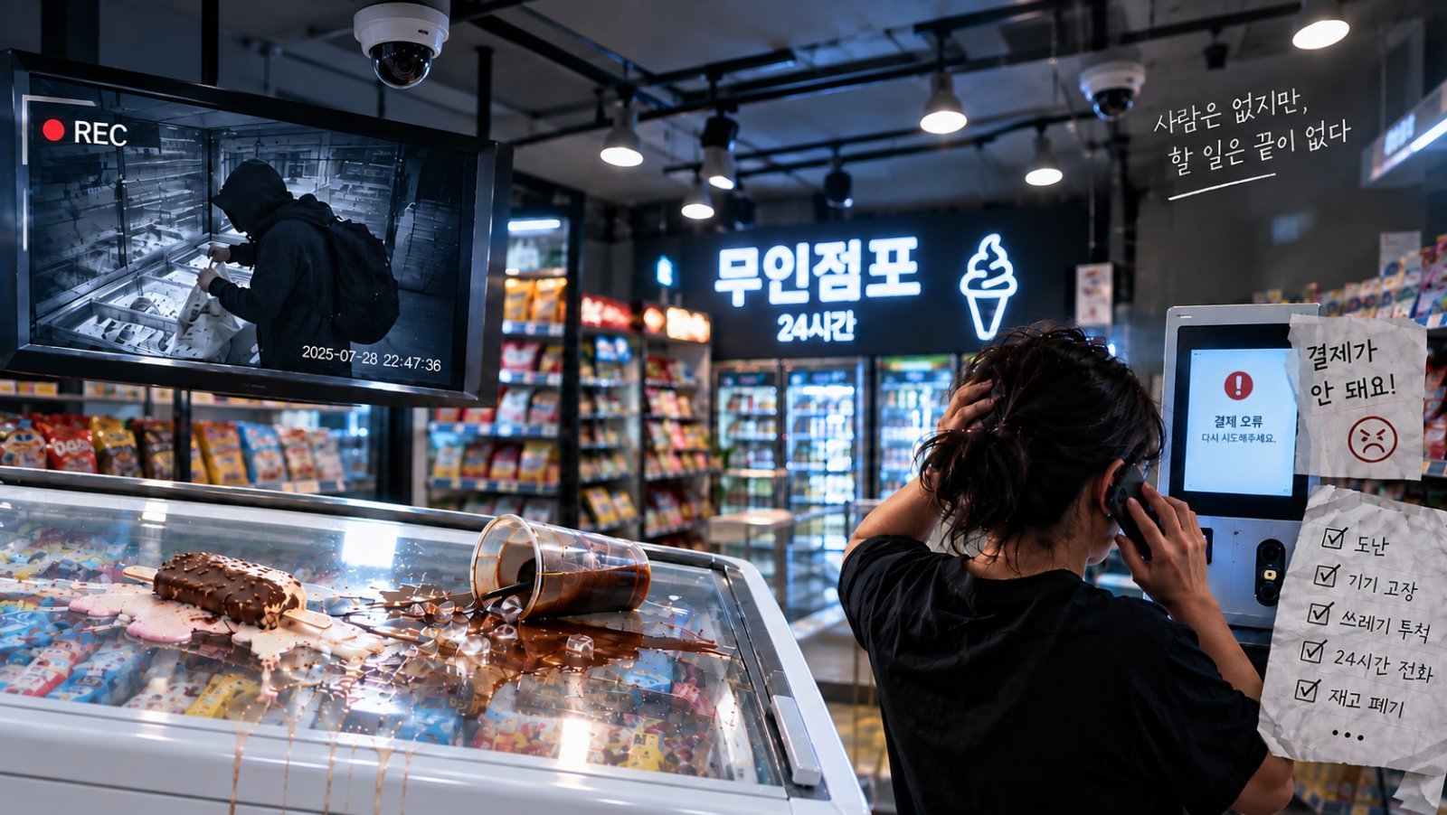 쓰레기 투척에 취객 난동까지…‘무인가게’ 사장의 감정노동 [자영업 리포트]