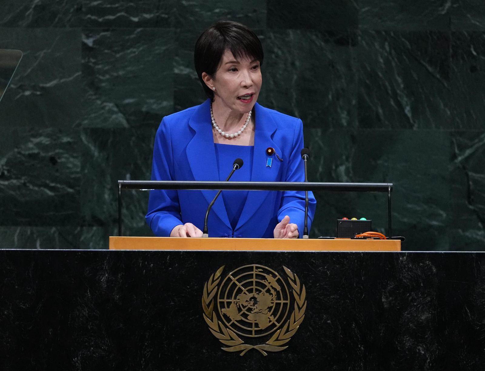 “2차대전 패전 ‘적국 조항’ 삭제해 달라”… 다카이치 첫 유엔 연설서 中 견제 나서
