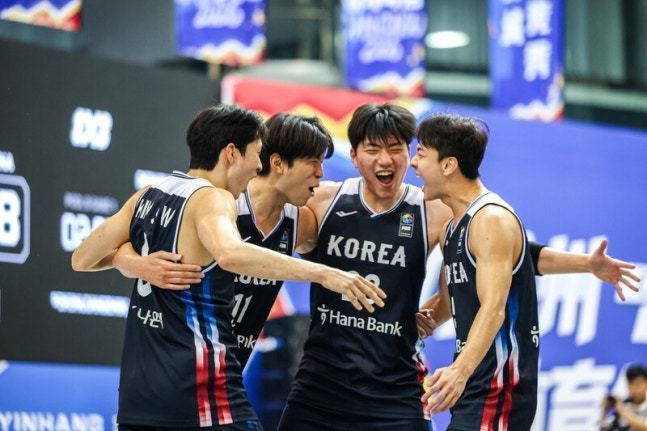 남자 3X3 농구, 카타르 꺾고 ‘금빛 바스켓’…한국 13번째 金