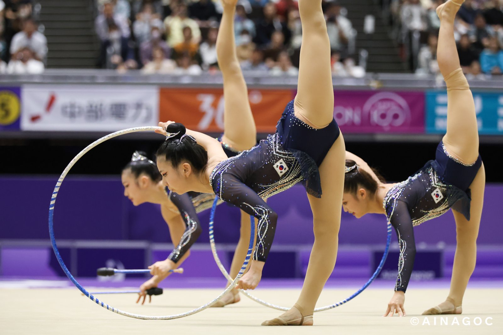 한국 리듬체조, 단체종합 5위로 입상 무산…개인종합도 노메달