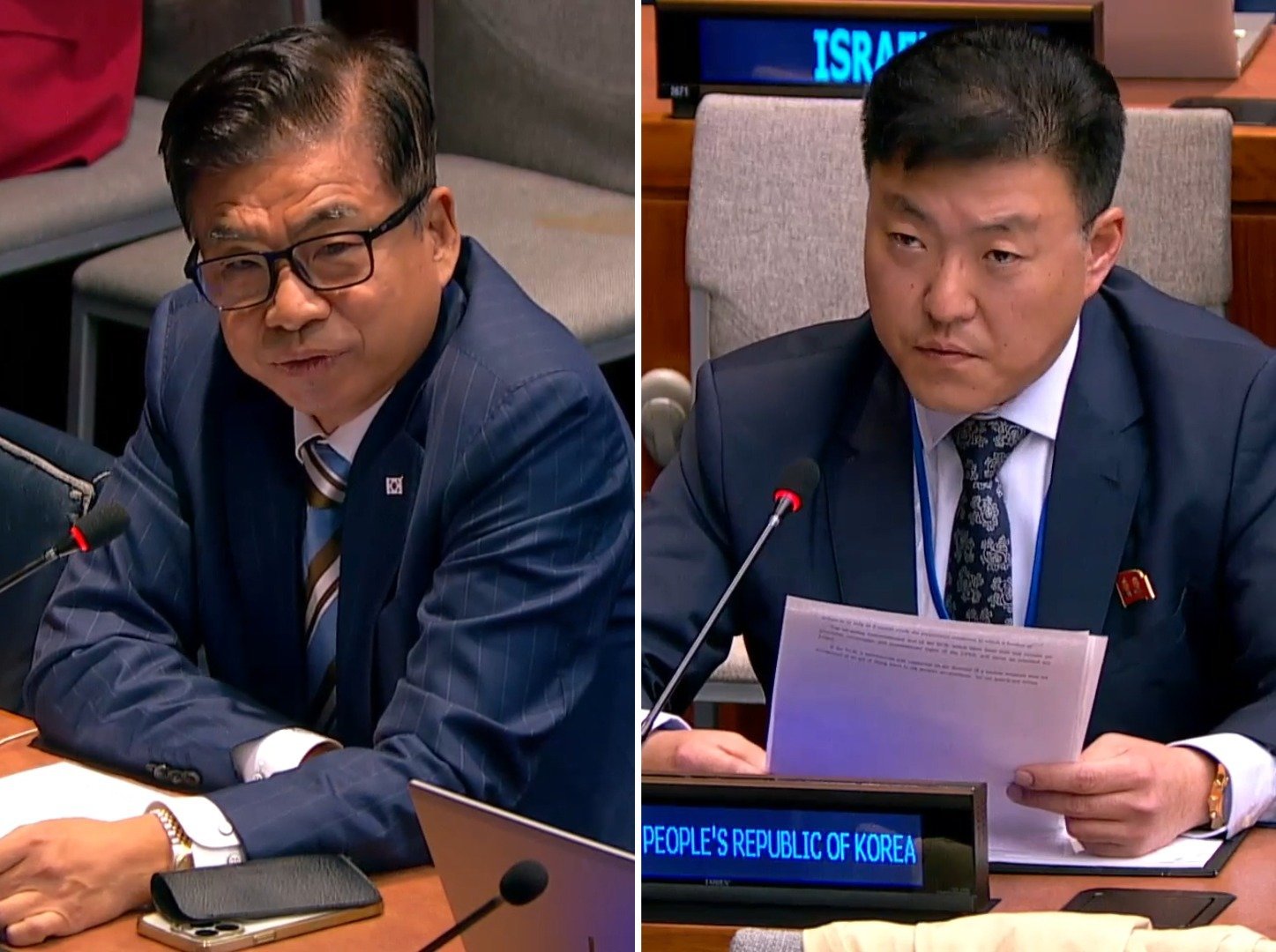 South Korea and North Korea clash over DMZ landmine incident at the UN