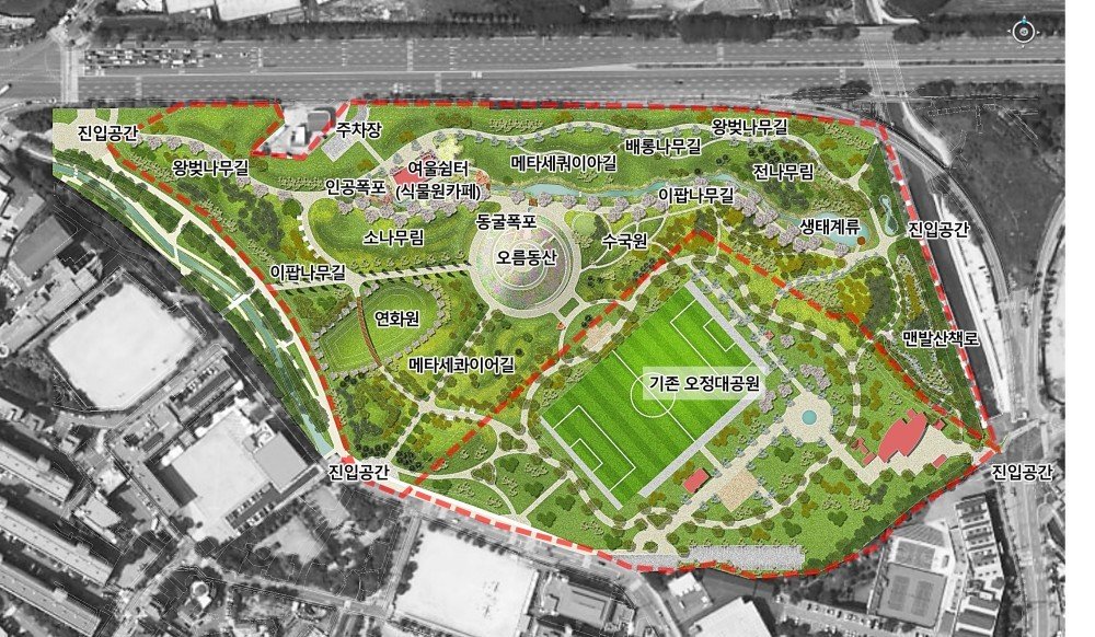 맨발길에 전망 동산까지… 부천 오정대공원 재개방