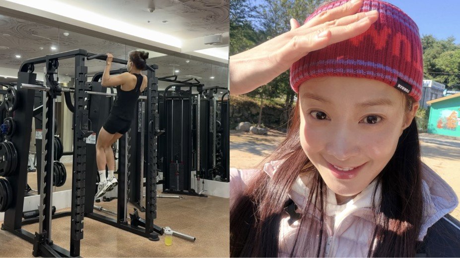 이시영, 턱걸이·물구나무서기 ‘능숙’…여전한 근육 유지 비결은