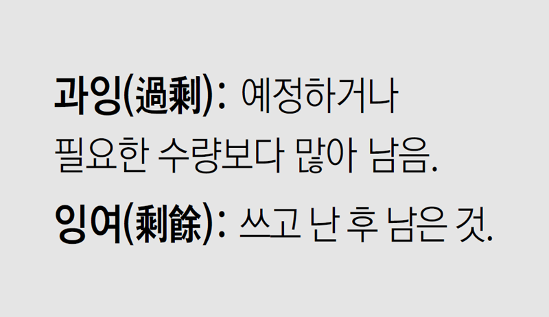 [신문과 놀자!/미션 나의 문해력]과잉(過剩)
