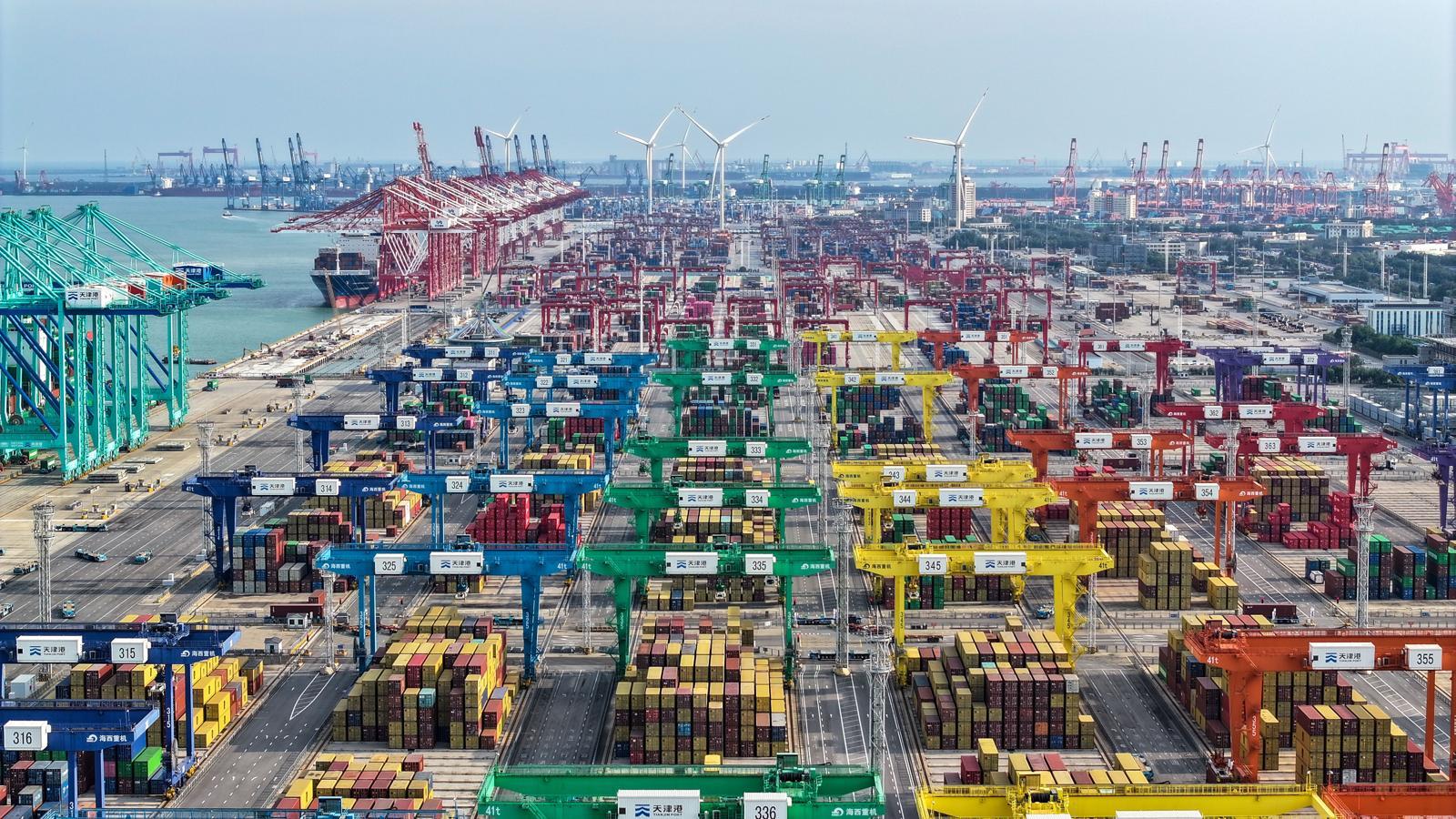 中 3분기 성장률, 수출 호조에 4.5%로 반등