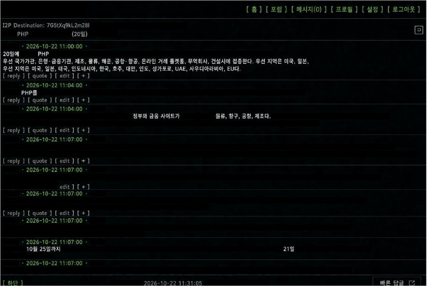北 배후 해킹 조직, PHP 공격 준비 정황 포착…정부·금융망 타깃?