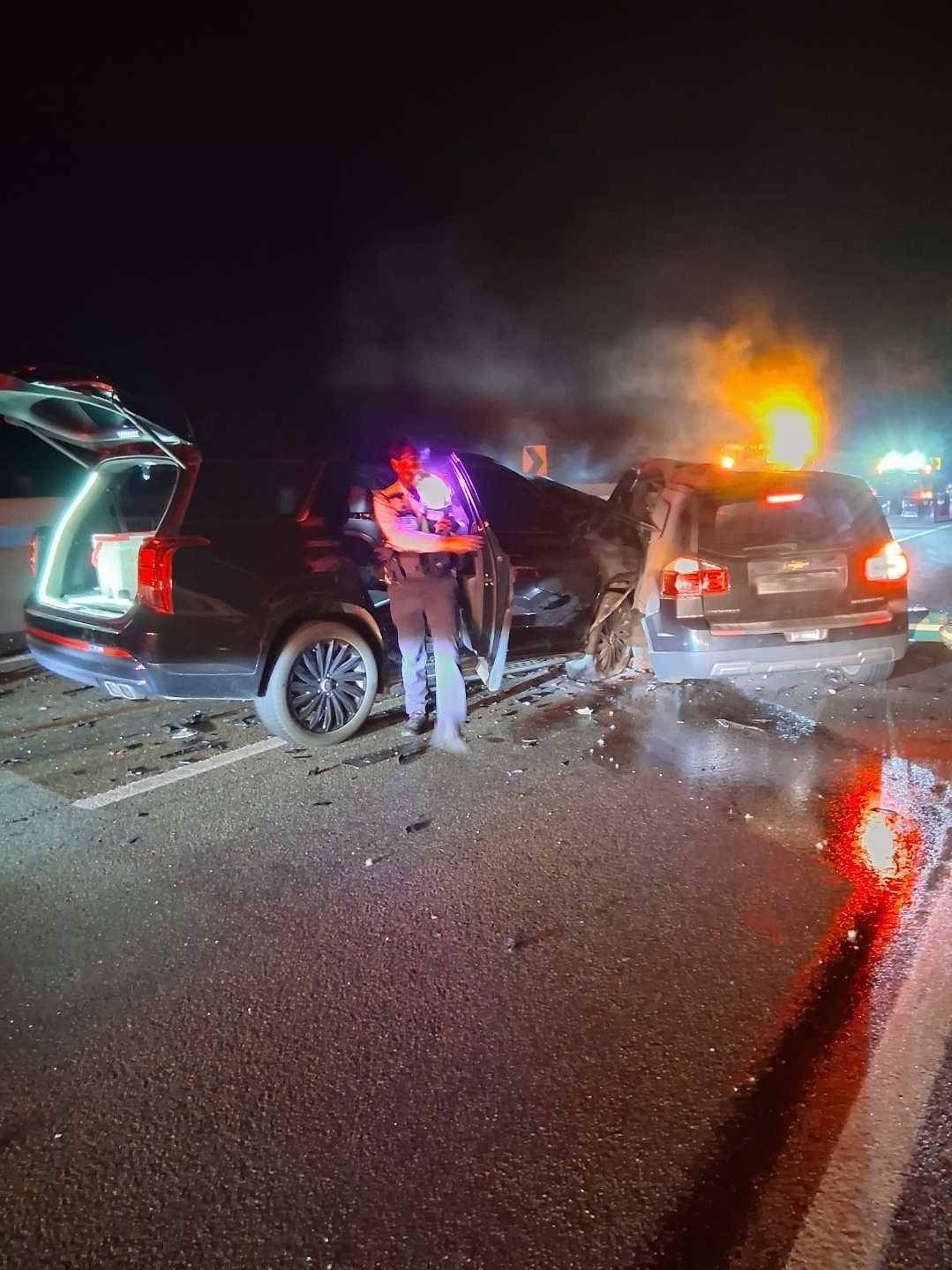 횡성 영동고속도로서 車 3대 추돌…노부부 숨지고 3명 다쳐