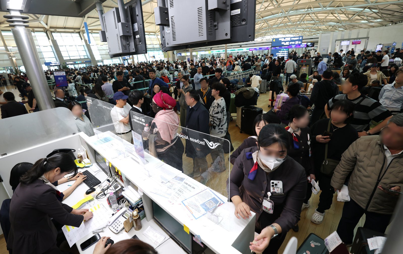 인천공항 체크인시스템 장애, 일부 항공사 발권-출발 지연