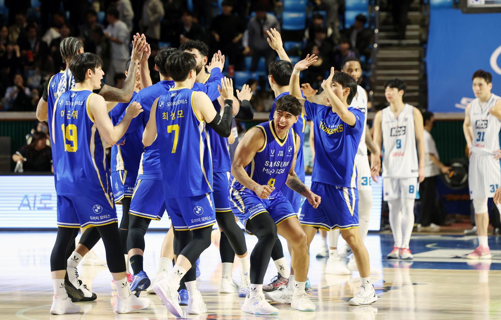 삼성, KBL 새 역사 썼다…역대 최초 개막 9연승